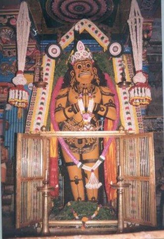 Lord Anjaneya in Suchindram temple