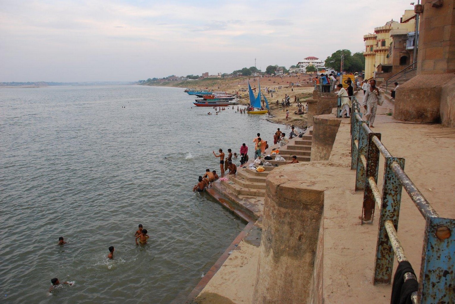 Varanasi - Afternoon on the ghats. Varanasi - Afternoon on the ghats.