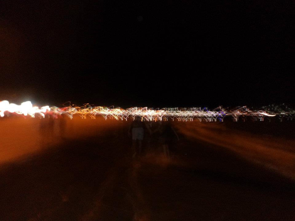 Twinkling Palolem Beach on the Eve of New Year