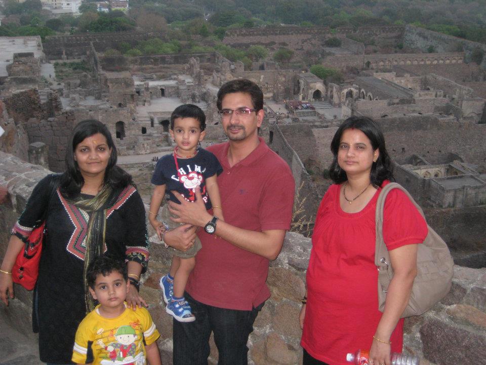 golconda fort from the summit of fort golconda fort from the summit of fort