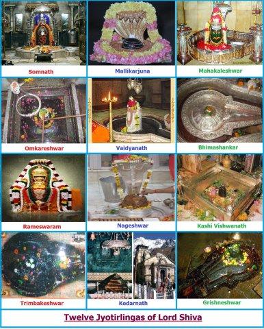 Twelve jyotirlinga pictures