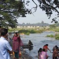Having a dip in the Cauvery