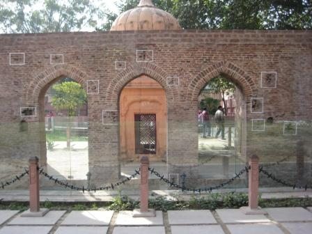 Wall with Bullet Marks