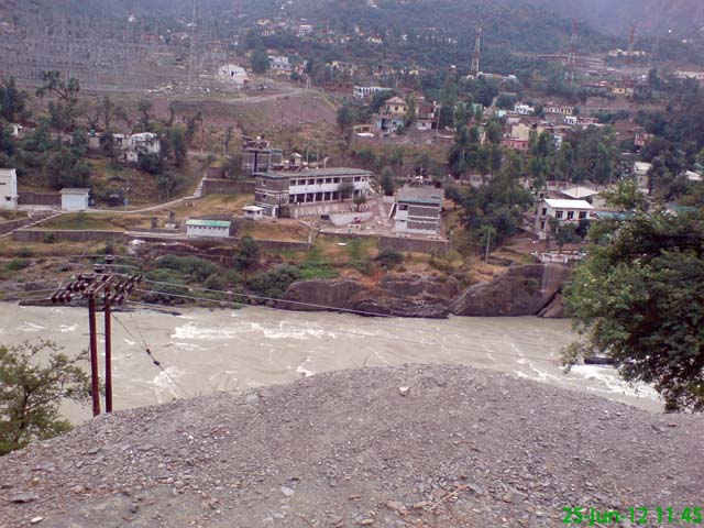 Chinab river in route