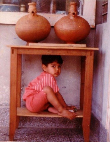 Akshat used to sit in unusual places.