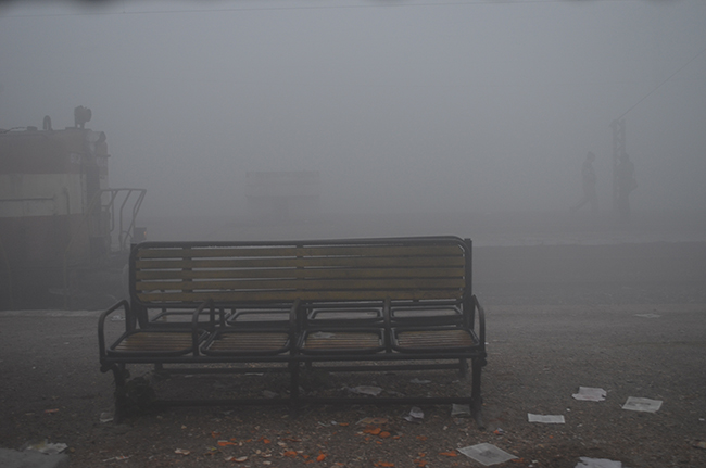 Winter morning & dense fog