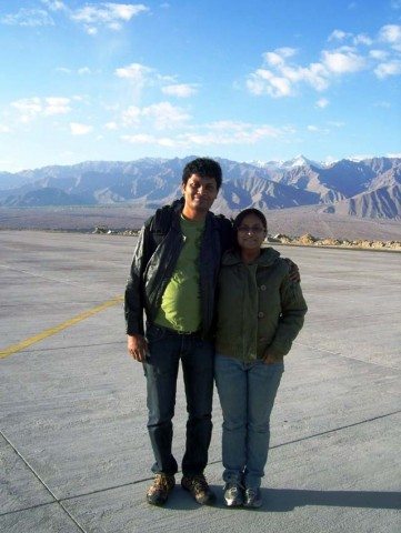 Just arrived  Leh airport