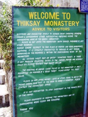 At Thiksey Monastery