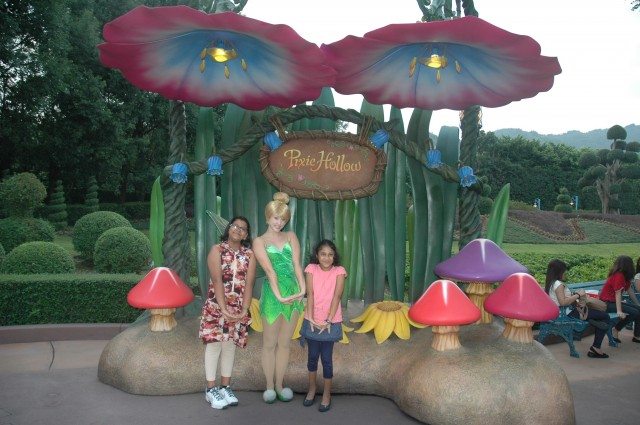 Girls with Tinkerbell