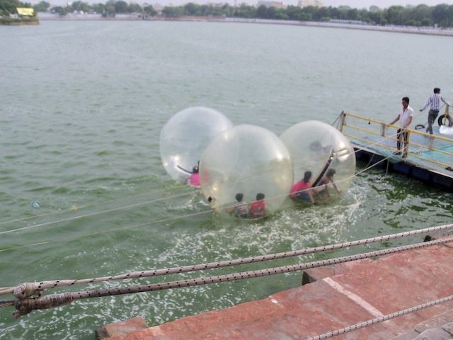 Kids enjoying in the water
