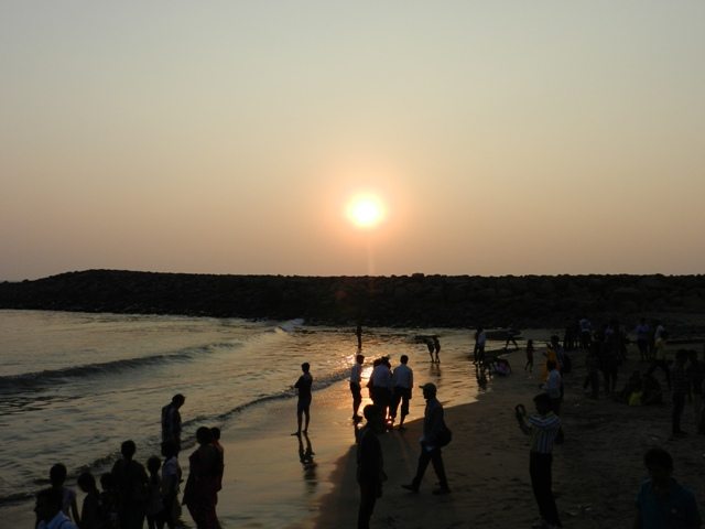 Sun-set at Somnath