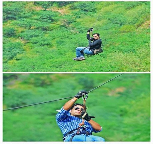 Zipping at Neemrana