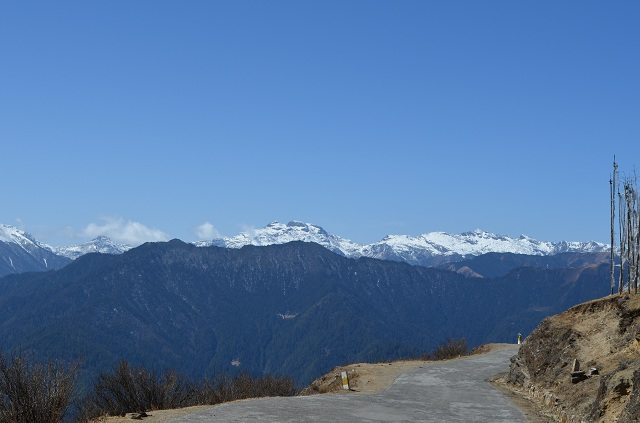 White Himalayan Mountains View