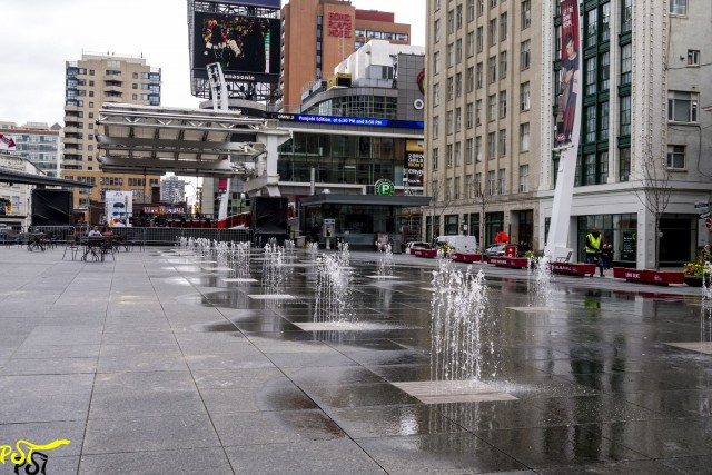 Outside Eaton center