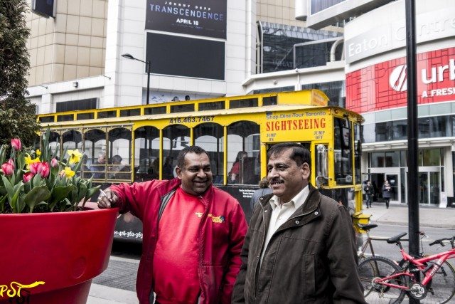 Near tourist bus with lost desi driver (Mr. Roy)