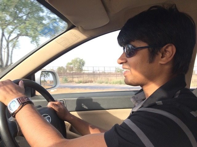 Me at driving seat
